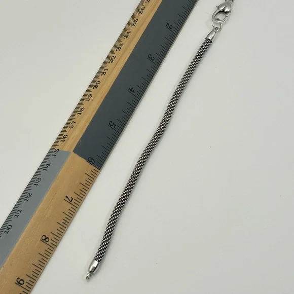 Brighton Beverly Glam Bracelet Add Charms J3960B Silver Plated Mesh 8" - Picture 9 of 11